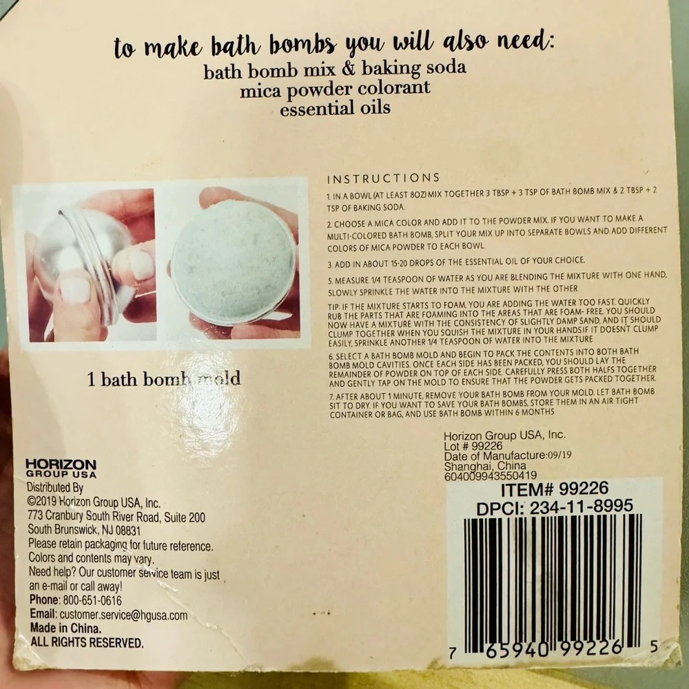⭐️5 for $20⭐️ Bath Bomb Mold